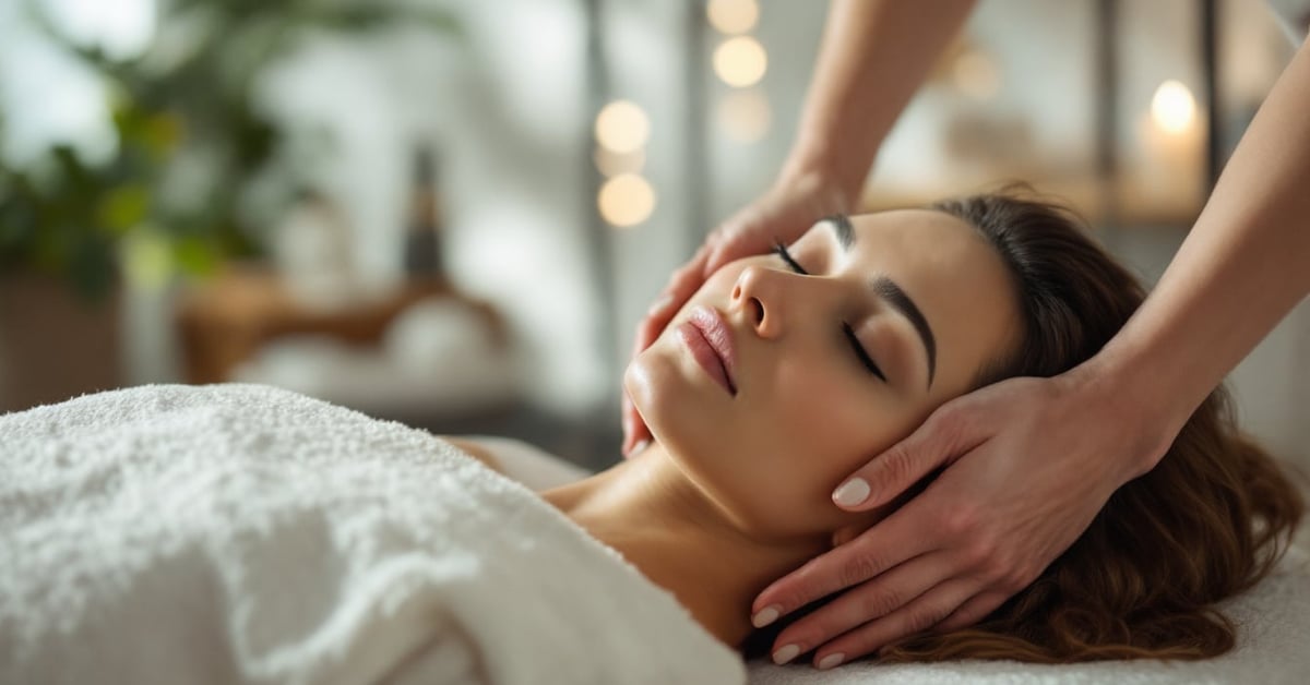 Massage thérapeutique : thérapeute pratiquant un massage sur le dos d'un patient allongé